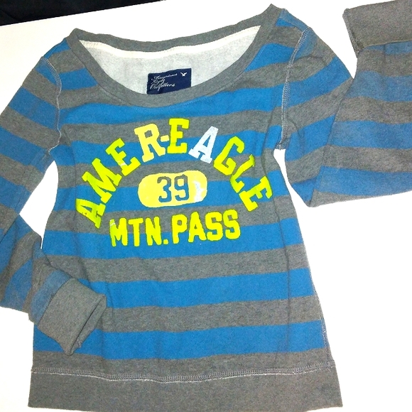 ☆GUC☆Rare AMERICAN EAGLE OUTFITTERS Jrs Thick/Warm Sweatshirt☆Small☆2011 Manf. - Picture 7 of 9